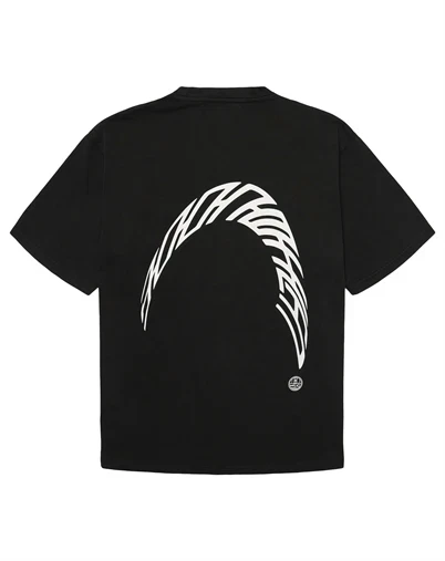 Woodbird - WBBaine Warp Acid T-Shirt - Washed Black